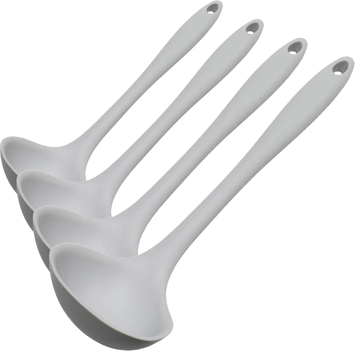 Premium Silicone Cooking Ladle, 11.25 inch, Red