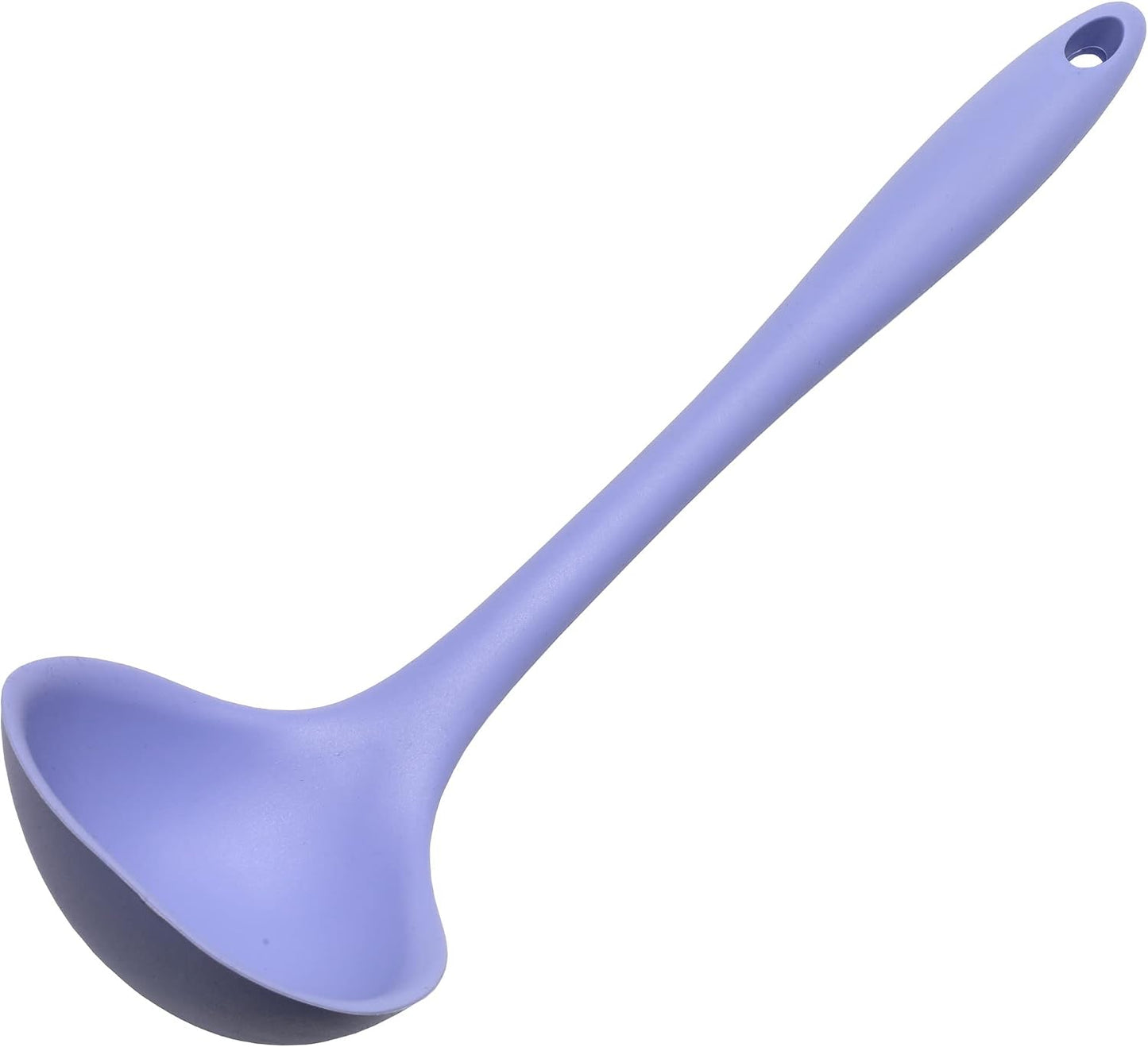 Premium Silicone Cooking Ladle, 11.25 inch, Red