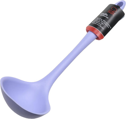 Premium Silicone Cooking Ladle, 11.25 inch, Red