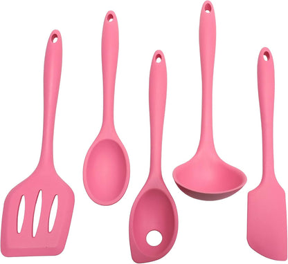 Premium Silicone Cooking Ladle, 11.25 inch, Red
