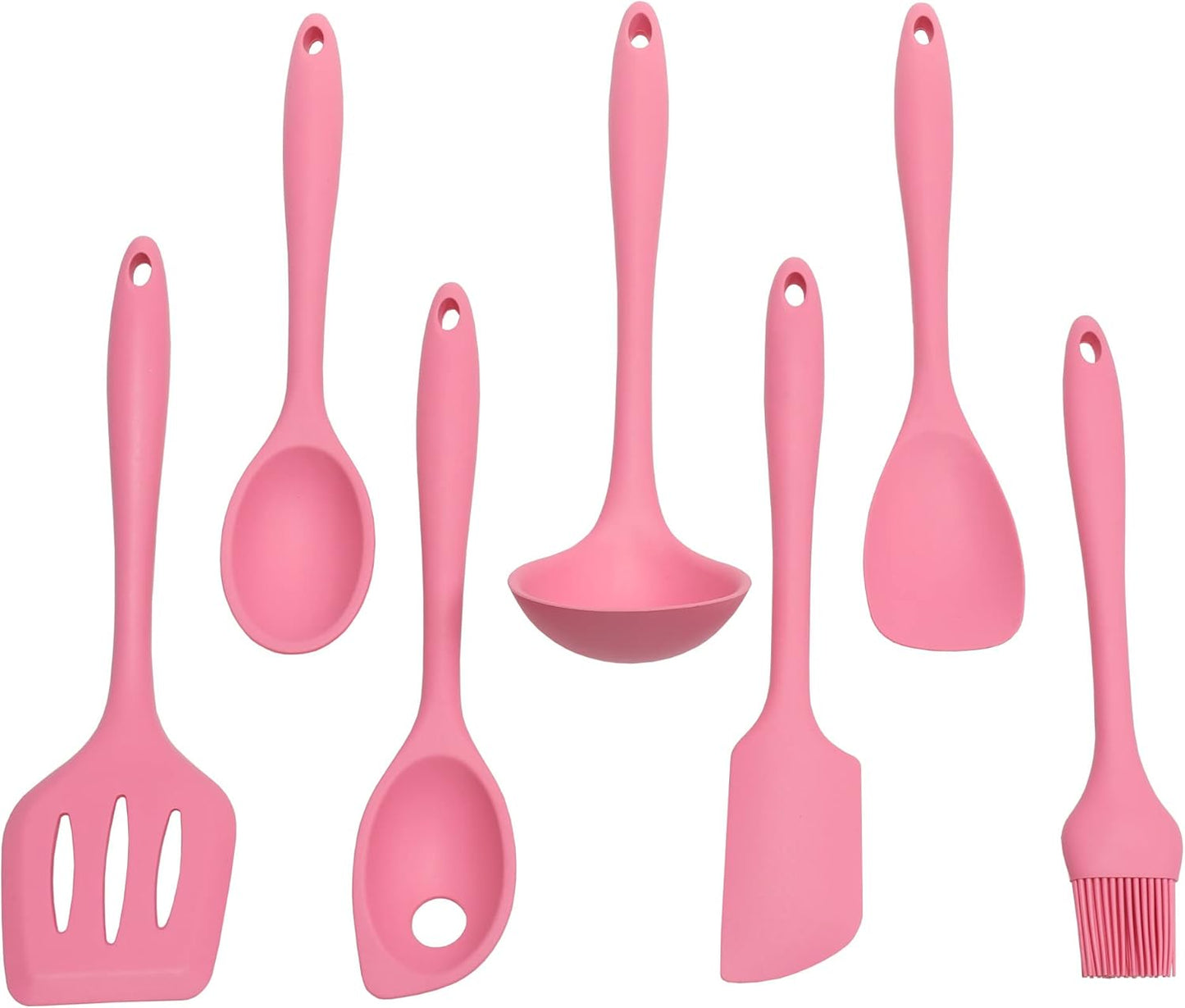 Premium Silicone Cooking Ladle, 11.25 inch, Red