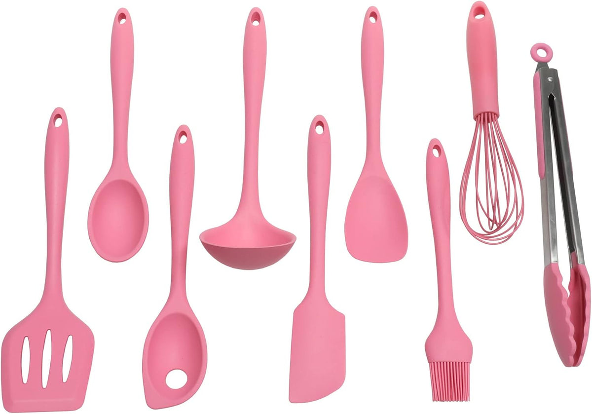 Premium Silicone Cooking Ladle, 11.25 inch, Red