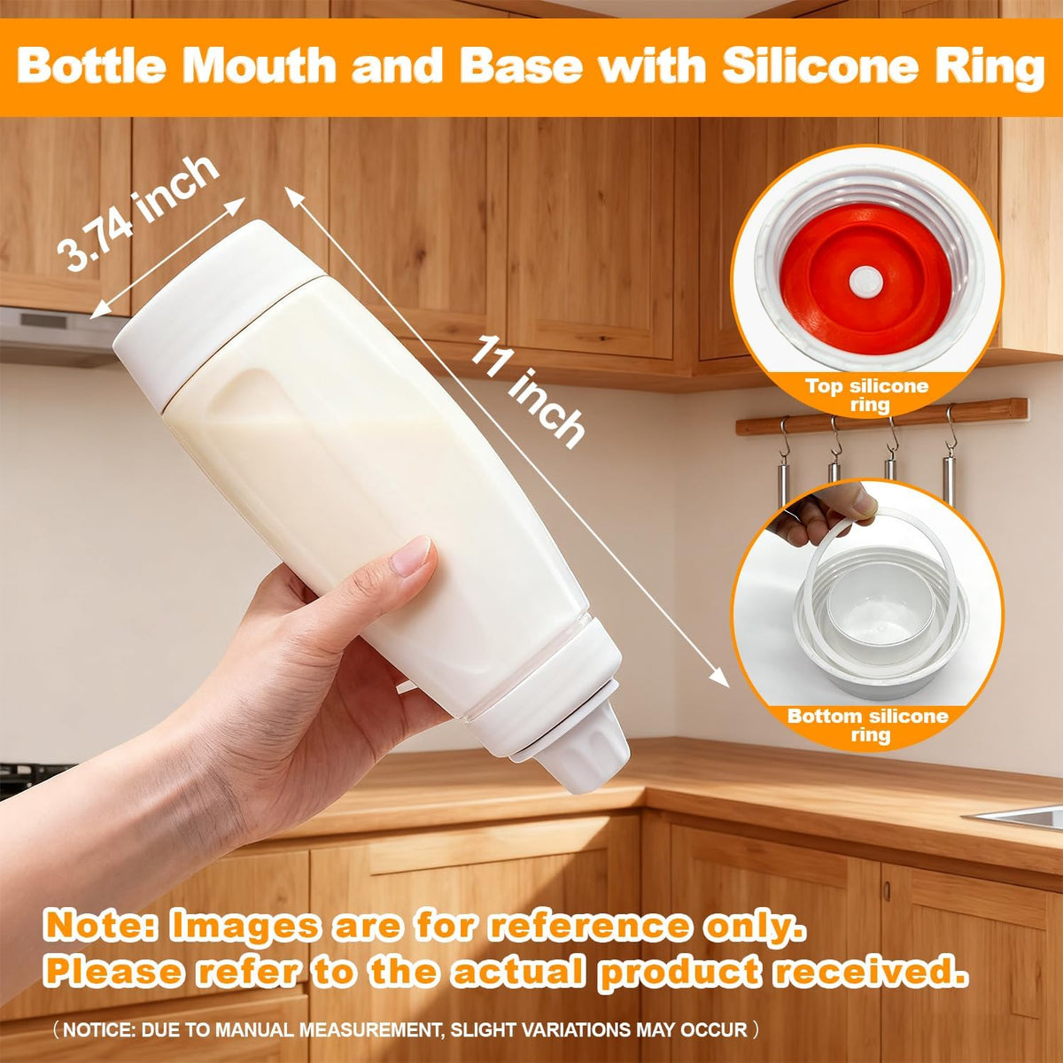 Pancake Batter Dispenser Bottle Kit (White)