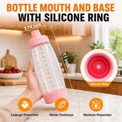 Pancake Batter Dispenser Bottle Kit (White)