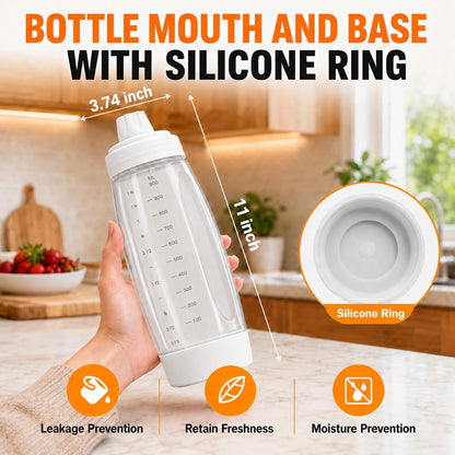 Pancake Batter Dispenser Bottle Kit (White)