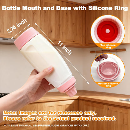 Pancake Batter Dispenser Bottle Kit (White)