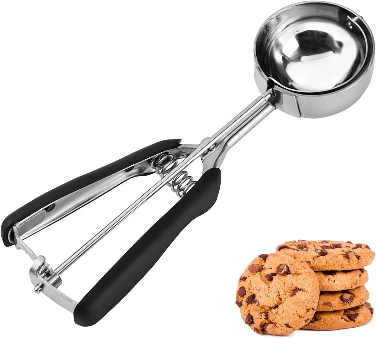 Mini Cookie Scoop, Extra Small 1/3 Tbsp Scoop,1 Tsp Cookie Dough Scoop, Melon Baller Scoops, Mini Ice Cream Scoop, Comfortable Grip, Non-Slip, For Making Cookie Melon Ball Ice Cream