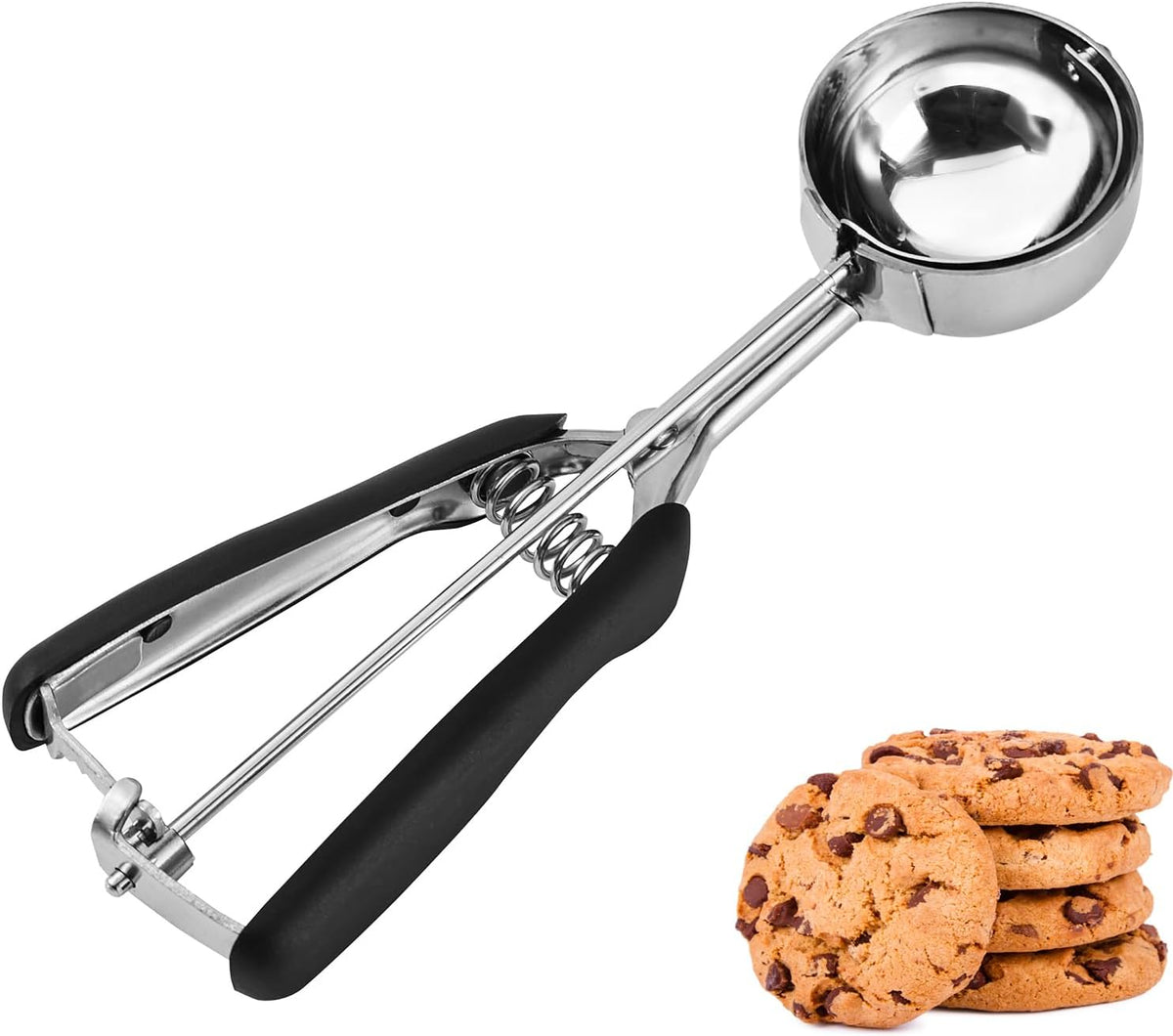 Mini Cookie Scoop, Extra Small 1/3 Tbsp Scoop,1 Tsp Cookie Dough Scoop, Melon Baller Scoops, Mini Ice Cream Scoop, Comfortable Grip, Non-Slip, For Making Cookie Melon Ball Ice Cream