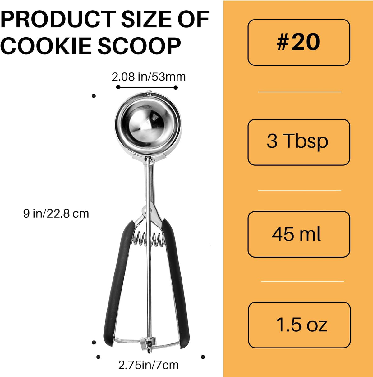 Mini Cookie Scoop, Extra Small 1/3 Tbsp Scoop,1 Tsp Cookie Dough Scoop, Melon Baller Scoops, Mini Ice Cream Scoop, Comfortable Grip, Non-Slip, For Making Cookie Melon Ball Ice Cream