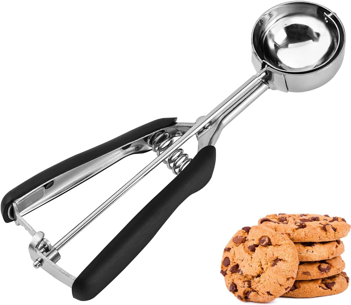 Mini Cookie Scoop, Extra Small 1/3 Tbsp Scoop,1 Tsp Cookie Dough Scoop, Melon Baller Scoops, Mini Ice Cream Scoop, Comfortable Grip, Non-Slip, For Making Cookie Melon Ball Ice Cream