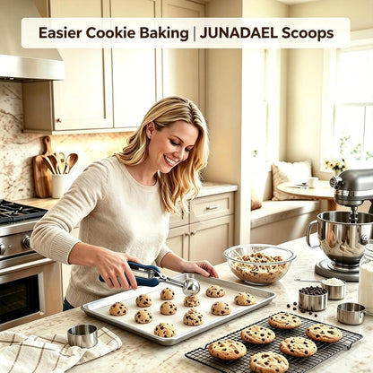Mini Cookie Scoop, Extra Small 1/3 Tbsp Scoop,1 Tsp Cookie Dough Scoop, Melon Baller Scoops, Mini Ice Cream Scoop, Comfortable Grip, Non-Slip, For Making Cookie Melon Ball Ice Cream