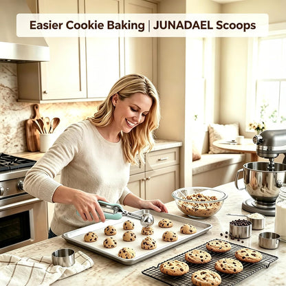 Mini Cookie Scoop, Extra Small 1/3 Tbsp Scoop,1 Tsp Cookie Dough Scoop, Melon Baller Scoops, Mini Ice Cream Scoop, Comfortable Grip, Non-Slip, For Making Cookie Melon Ball Ice Cream