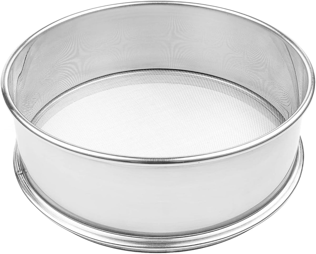 Stainless Steel Flour Sifter Fine Mesh Sieve 12" Round