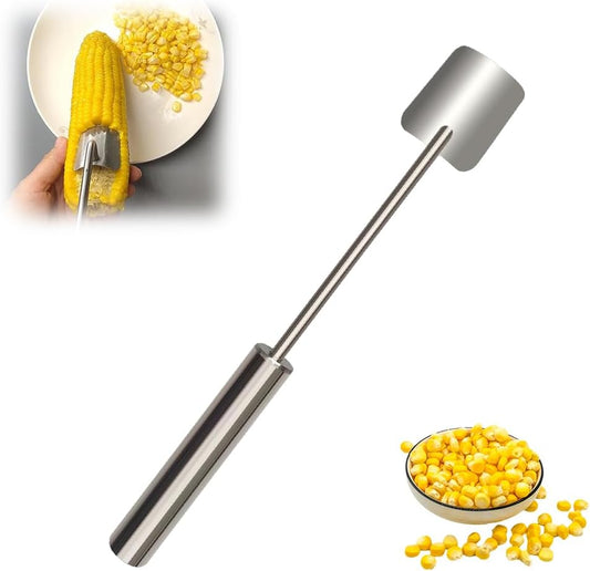 Corn Peeler, 2025 New Corn Cob Peeler, Stainless Steel Long Handle Corn Stripping Tool, Corn Peeler for Corn on the Cob, Corn on the Cob Remover for Home Kitchen, Restaurant, Picnic (1pcs)