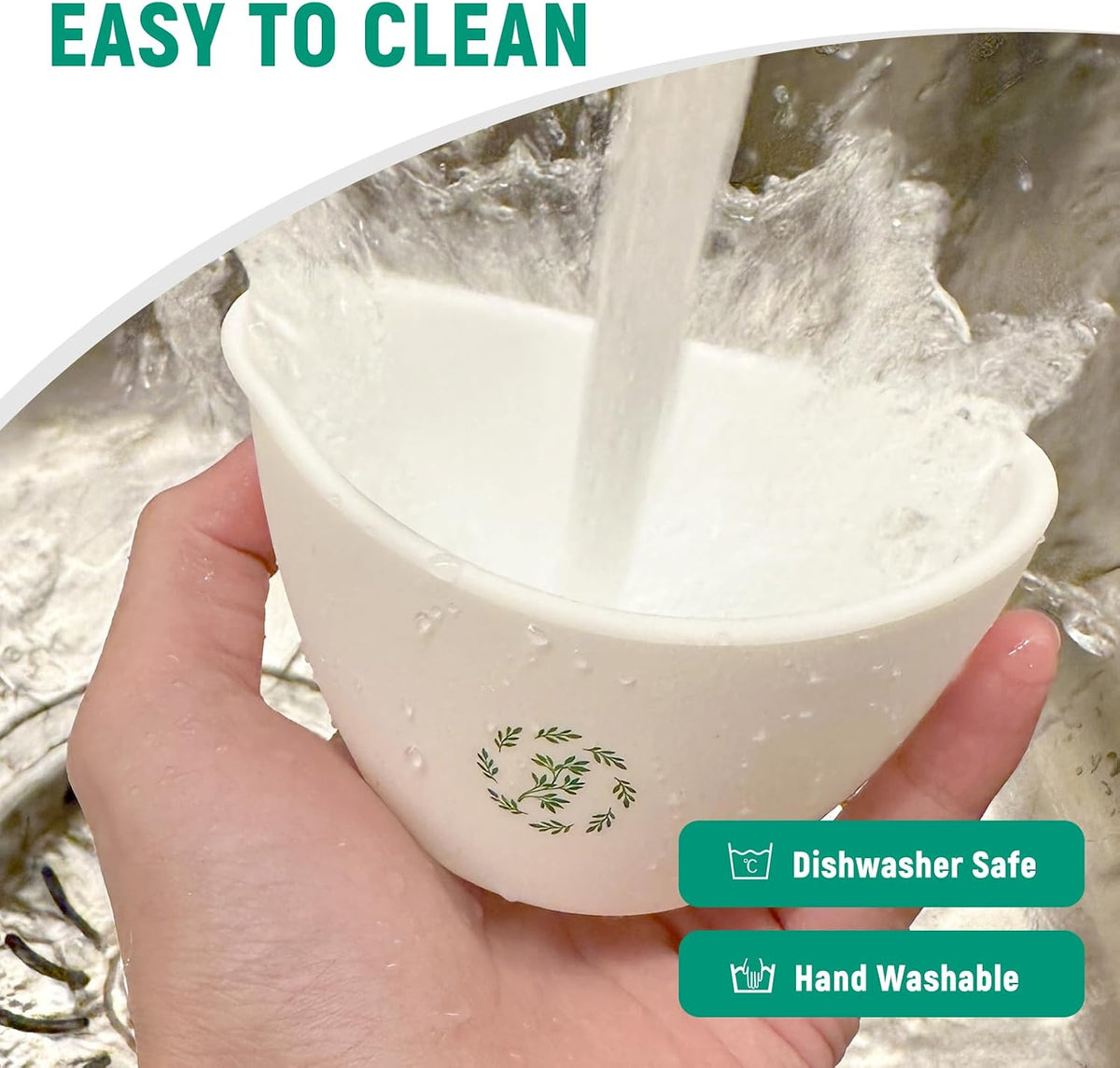 Herb Stripper Bowl with Foldable Spoon, Herb Stripper Tool
