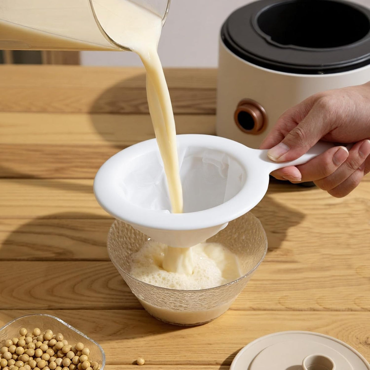 4 Pcs Kitchen Ultra-Fine Nylon Mesh Strainer(100/200/400) Brine Shrimp Net Sieve Fish Net Aquarium Sieve Reusable Food Grade Fine Filter Plastic Mesh Colander with Handle for Soy Milk Coffee