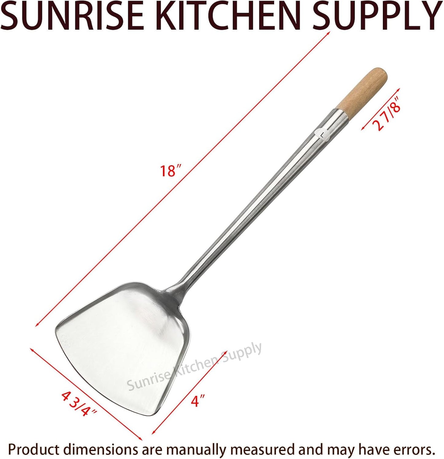 Kitchen Supply Commercial Grade Wok Ladle 18" (#2)