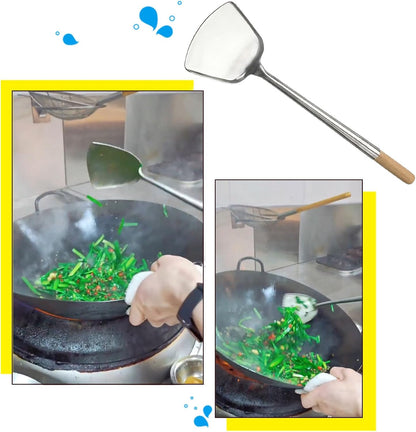 Kitchen Supply Commercial Grade Wok Ladle 18" (#2)