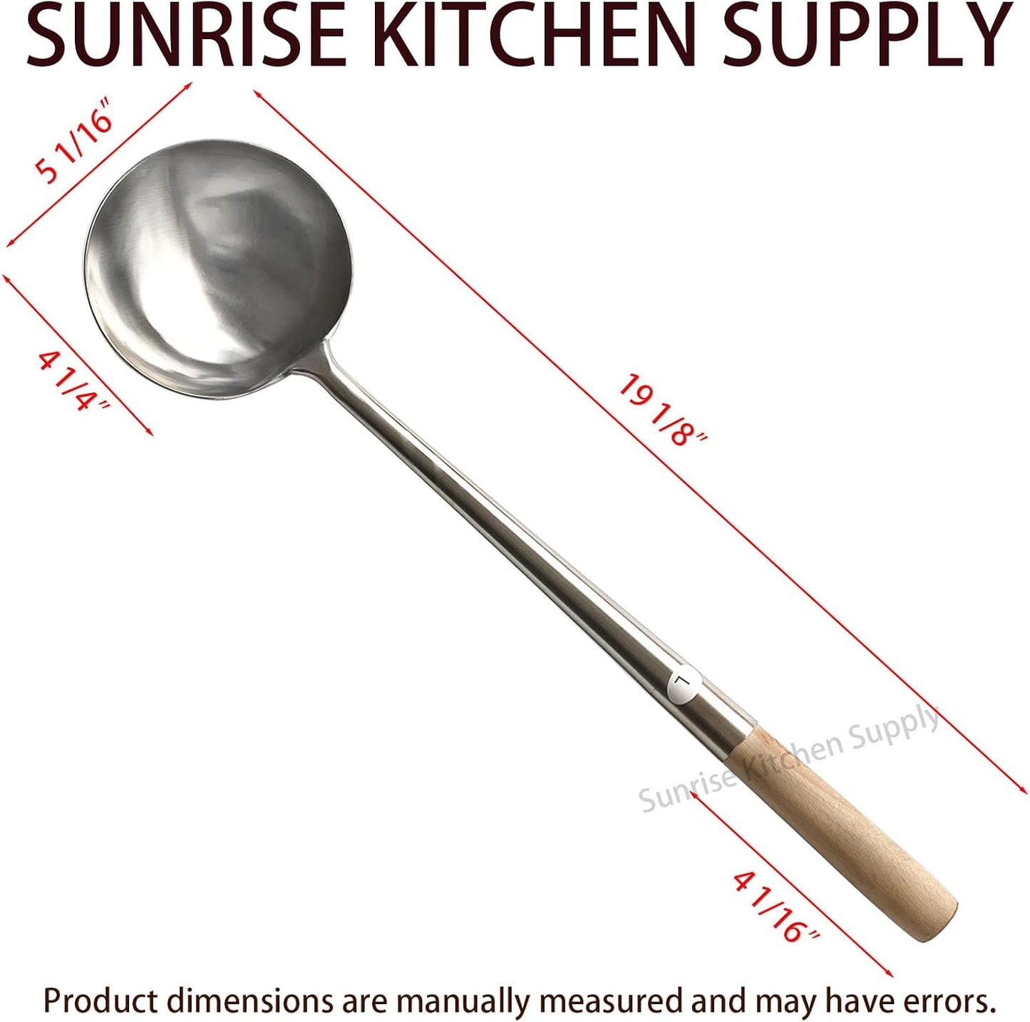 Kitchen Supply Commercial Grade Wok Ladle 18" (#2)
