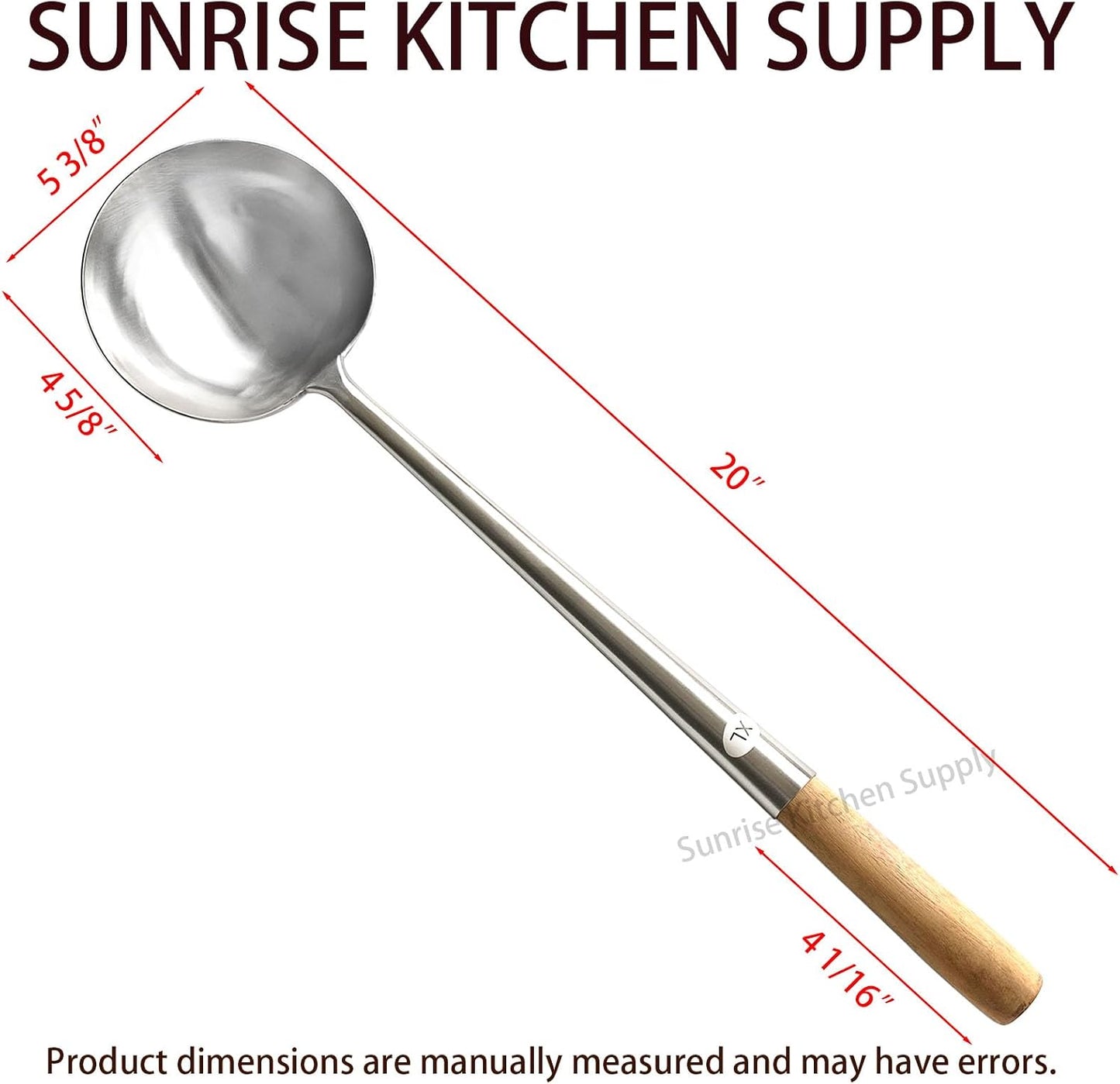 Kitchen Supply Commercial Grade Wok Ladle 18" (#2)