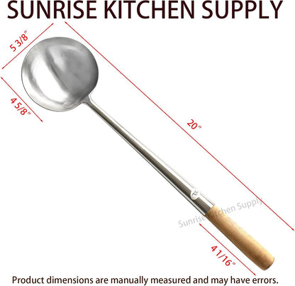 Kitchen Supply Commercial Grade Wok Ladle 18" (#2)