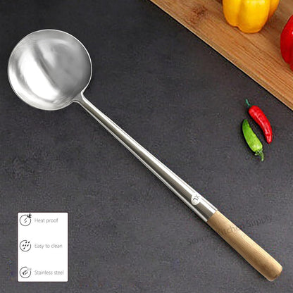 Kitchen Supply Commercial Grade Wok Ladle 18" (#2)