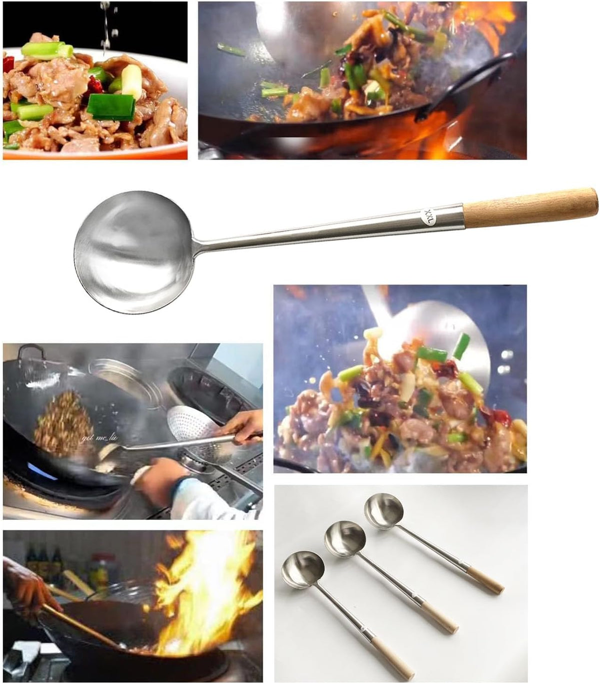 Kitchen Supply Commercial Grade Wok Ladle 18" (#2)