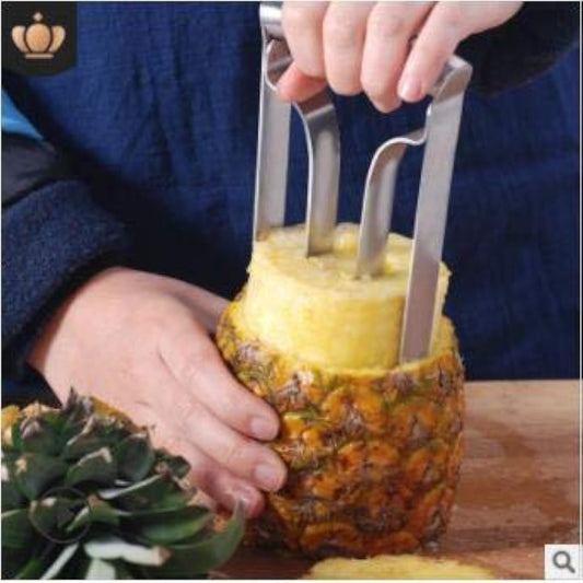 Stainless Steel Pineapple Cutter Corer,Peeler Fruit Slicer Corer Remover Kitchen Tool