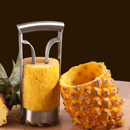 Stainless Steel Pineapple Cutter Corer,Peeler Fruit Slicer Corer Remover Kitchen Tool