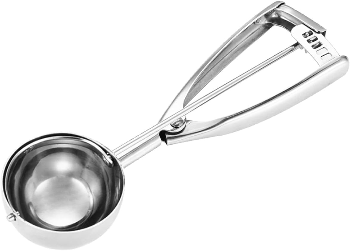 Small Cookie Scoop 1 Tablespoon, Size #60 Cookie Dough Scoop, 1 Tbsp Cookie Scoops for Baking, Selected 18/8 Stainless Steel, for Making Cookies, Melon Ball, Ice Cream