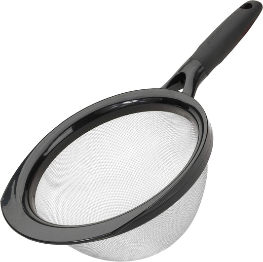 Touch 8" Stainless Steel Wire Mesh Strainer with Non-slip Grip Handle