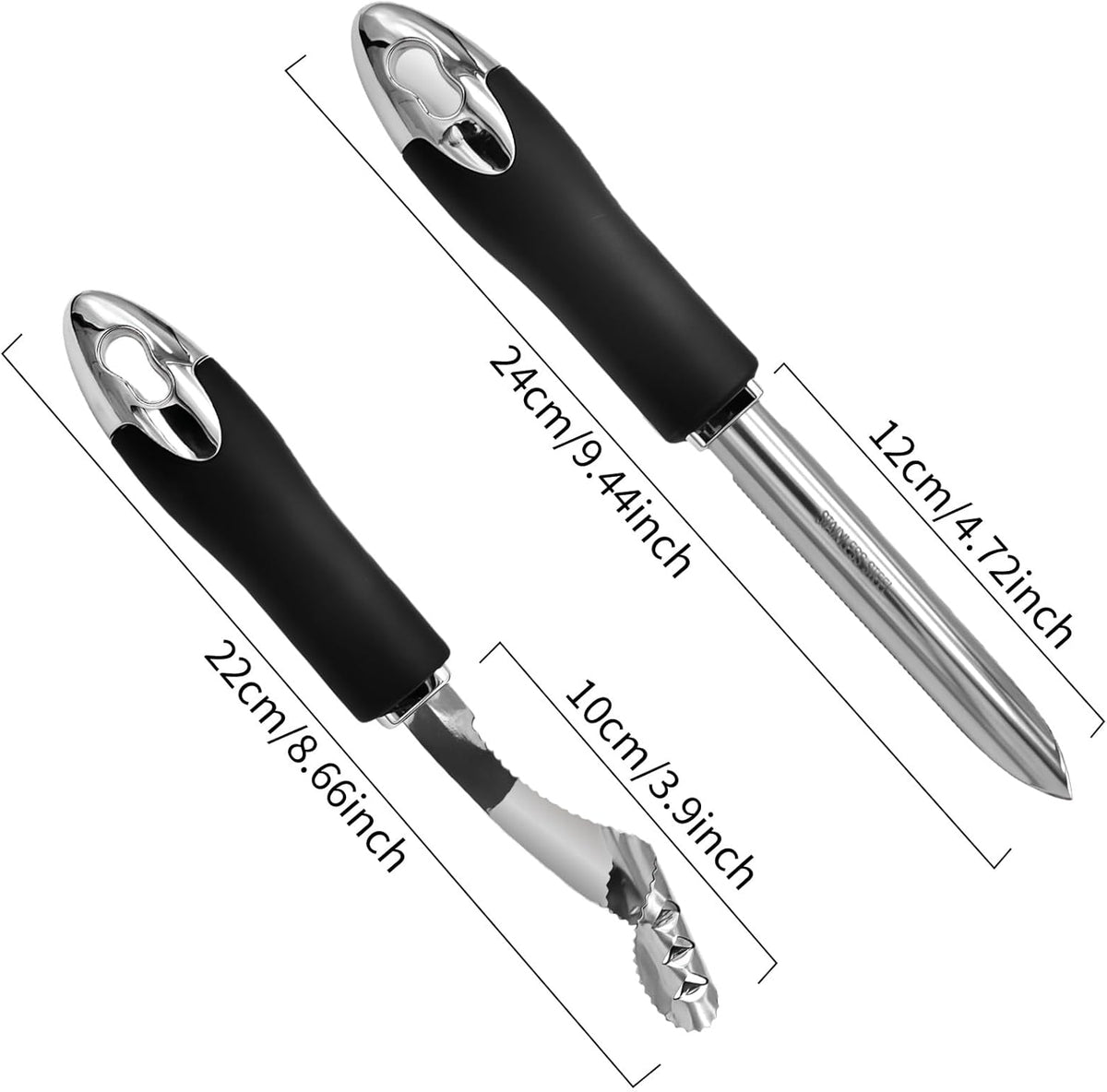 2 Pcs Jalapeno Corer Tool Pepper Corer with Serrated Slice Stainless Steel Pepper Seed Remover Kitchen Fruit and Vegetable Deseeder Efficient Seeding Tool for Jalapeños Chilis Cucumber