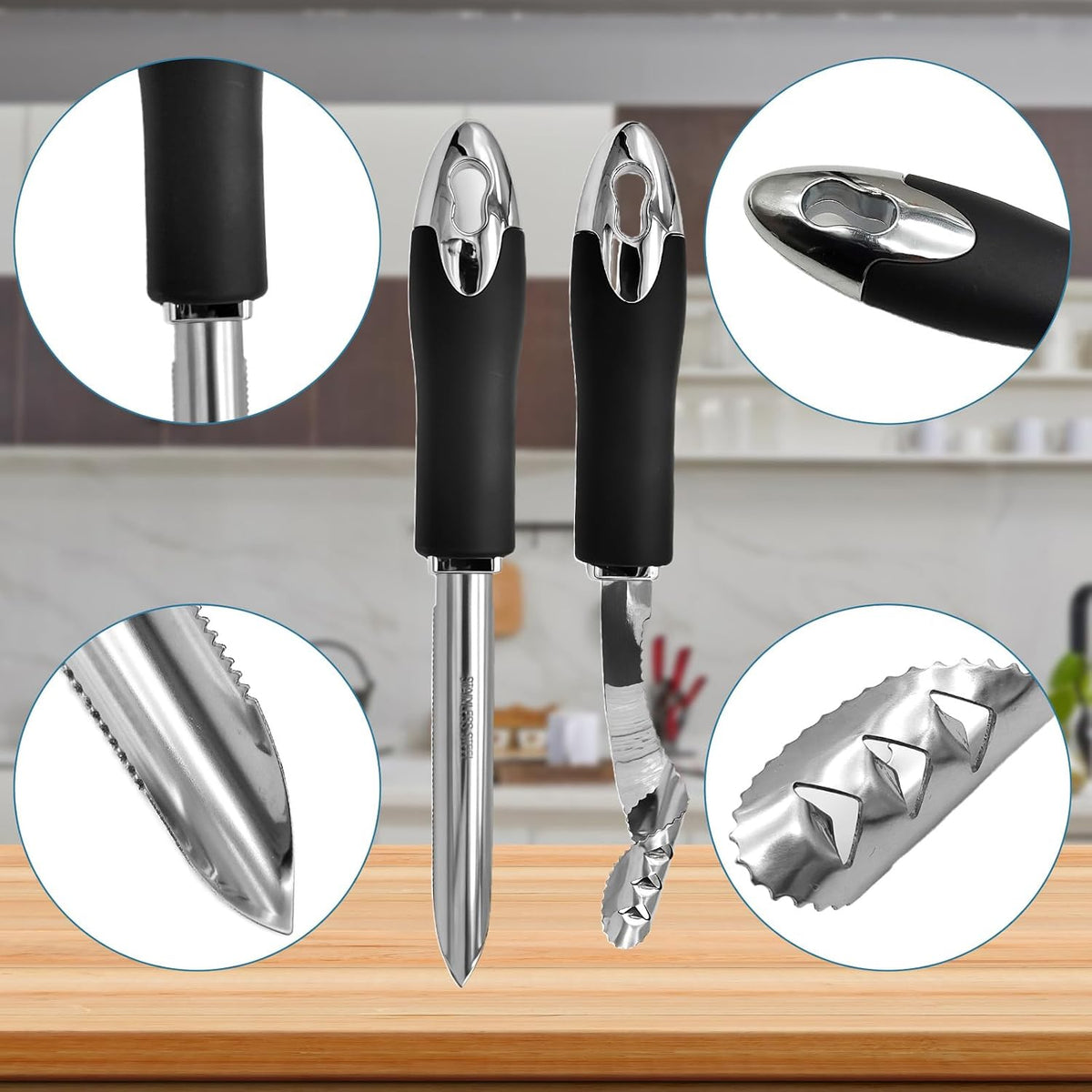 2 Pcs Jalapeno Corer Tool Pepper Corer with Serrated Slice Stainless Steel Pepper Seed Remover Kitchen Fruit and Vegetable Deseeder Efficient Seeding Tool for Jalapeños Chilis Cucumber