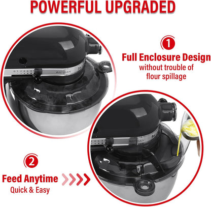 Pouring Shield for KitchenAid Tilt Head 4.5-5 QT Stainless Steel Bowls