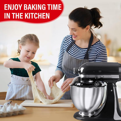 Pouring Shield for KitchenAid Tilt Head 4.5-5 QT Stainless Steel Bowls