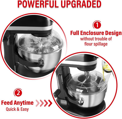 Pouring Shield for KitchenAid Tilt Head 4.5-5 QT Stainless Steel Bowls