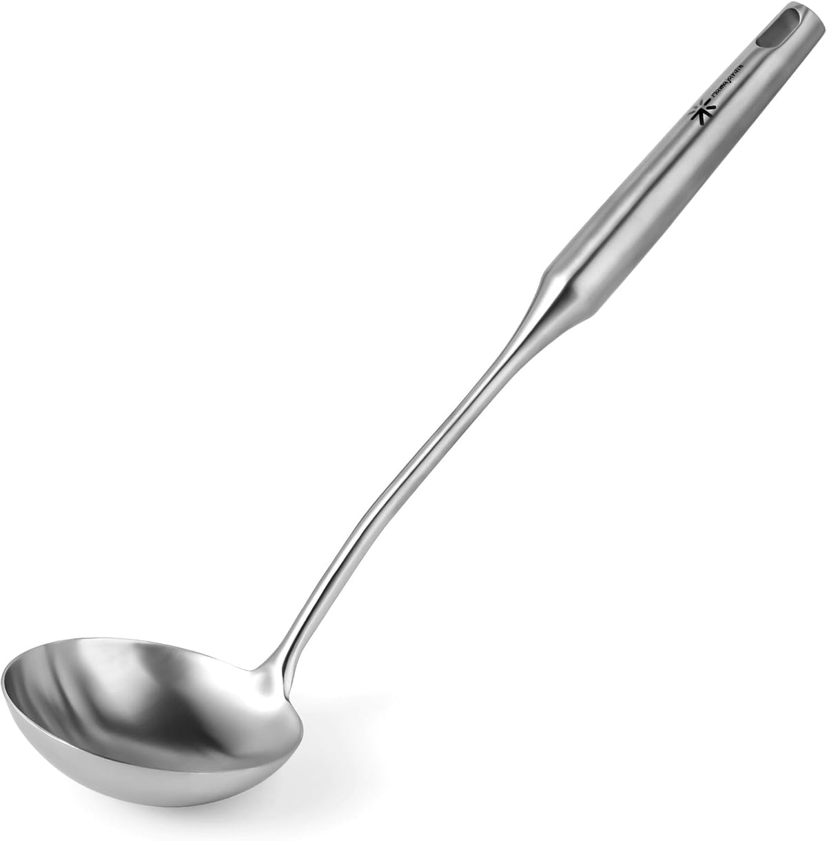 Stainless Steel Soup Ladle - 13.8" Durable Metal Ladel，Perfect Gifts | Large Ladle [Integral Forming, Heat Resistance] for Serving or Cooking, Stirring, Wok & Soup, Heavy Duty Kitchen Utensils