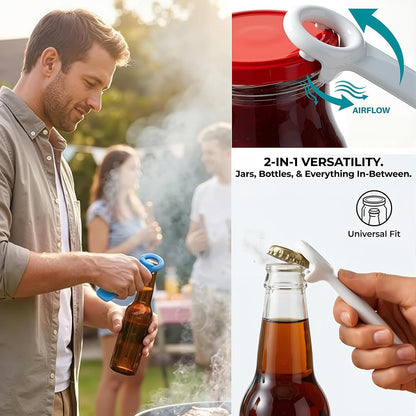 6-Pack Jar Key Lid Opener for Weak Hands & Seniors, Crown Bottle Opener