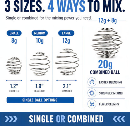 4 Pcs 2.1-Inch Large Size Shaker Balls for Protein Shakes,Milkshake and Salad Dressing,304 Stainless Steel Shaker Ball