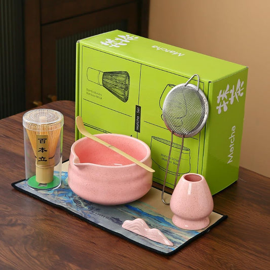 7matcha whisk set, Matcha Whisk Set 1 Matcha Whisk, Pink matcha Set matcha kit