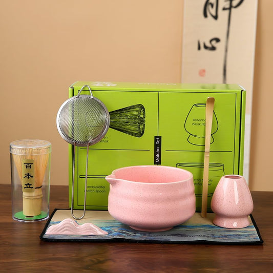 7matcha whisk set, Matcha Whisk Set 1 Matcha Whisk, Pink matcha Set matcha kit