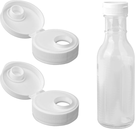 Replacement Lid for Norpro Salad Dressing Bottle(No bottle) | Plastic Salad Cruet Cap Cover Tight Fit Leakproof Replace Top Lid Accessories for Norpro 809 Salad Maker 11oz, BPA-Free
