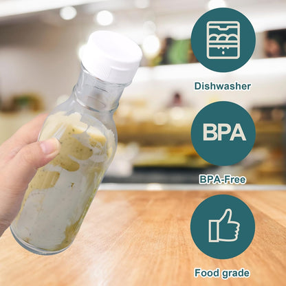 Replacement Lid for Norpro Salad Dressing Bottle(No bottle) | Plastic Salad Cruet Cap Cover Tight Fit Leakproof Replace Top Lid Accessories for Norpro 809 Salad Maker 11oz, BPA-Free