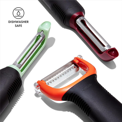 Good Grips 3-Piece Peeler Set - Beet, Fennel, Yam
