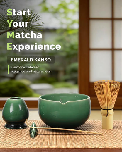 Matcha Whisk Set, 7-Piece Kit with Spouted Ceramic Bowl