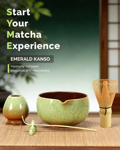 Matcha Whisk Set, 7-Piece Kit with Spouted Ceramic Bowl