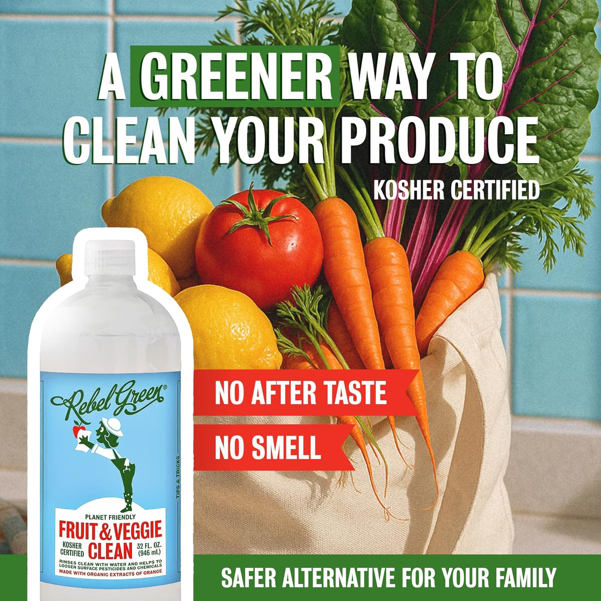Fruit & Veggie Clean, Plant-Derived Produce Cleaner