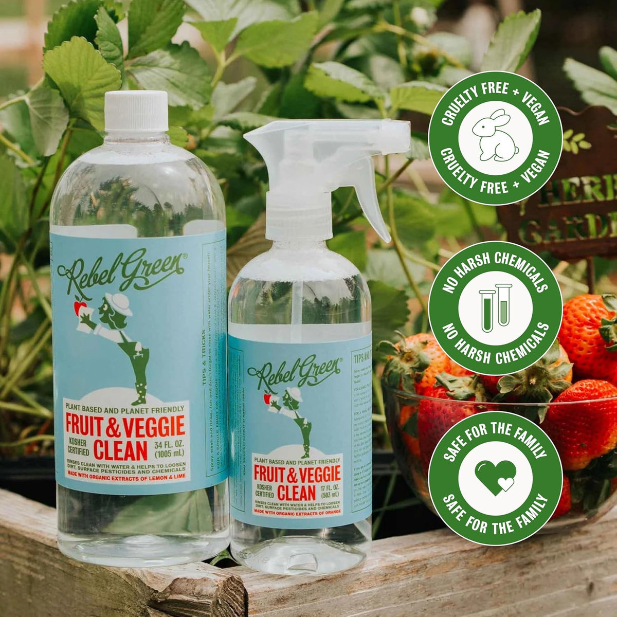 Fruit & Veggie Clean, Plant-Derived Produce Cleaner