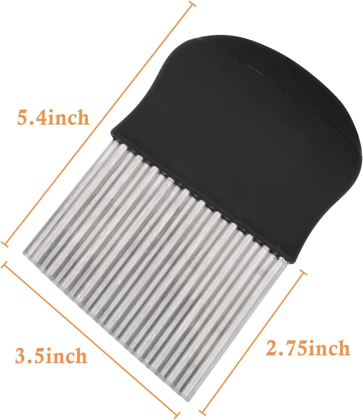 Crinkle Cutter, French Fry Cutter for Potatoes, Upgraded Stainless Steel Blade, Potato Slicer Frency Fry Crinkle Cutter Chopper Wavy Cutting Tool for Potatoes Carrots Cucumbers