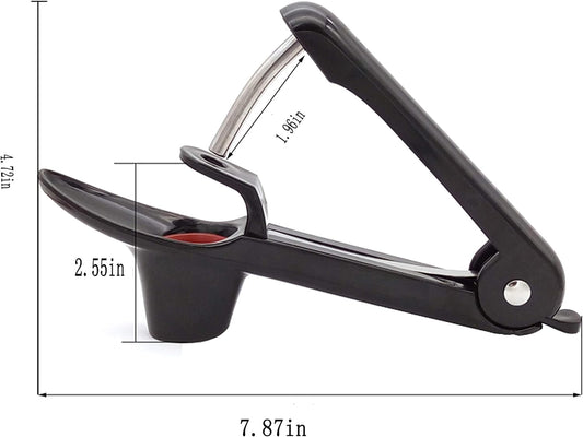 Cherry Pitter Tool, Heavy Duty Olive Pitter Tool,Cherry Stoner Pitter Core Remover, Portable Cherry Pitter kitchen aid with Space-Saving Lock Design - Black